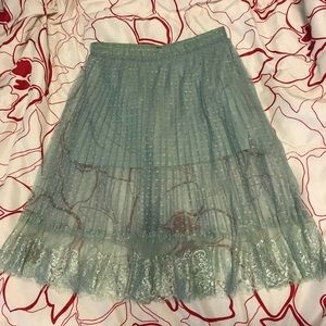 ❗️3/$12❗️ H&M Divided Green Tulle Lace Skirt